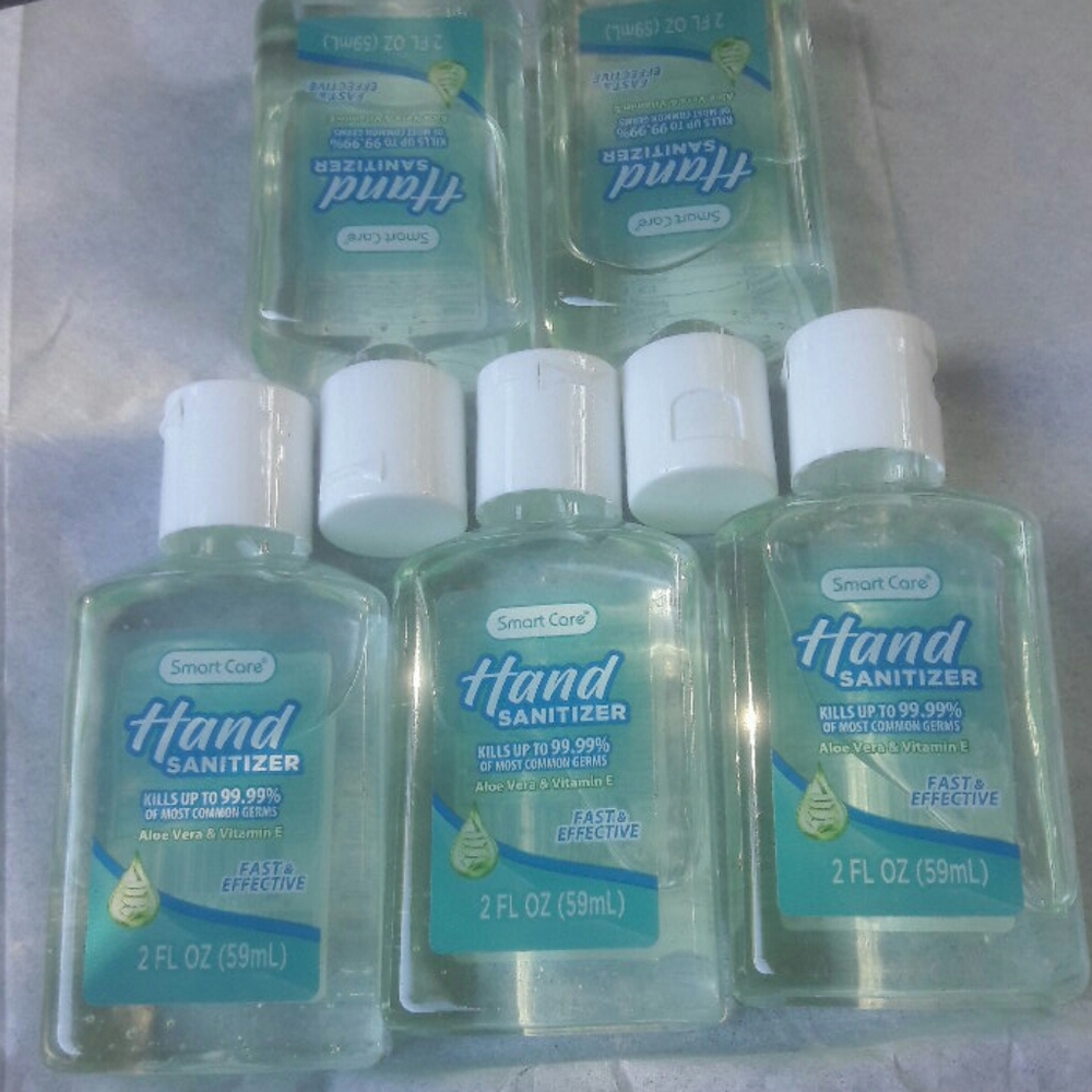 5, 2 FL OZ Bottles of Smart Care Hand Sanitizer